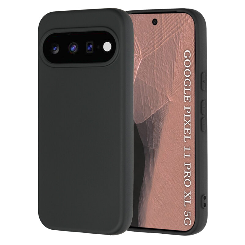 Husa silicon Google Pixel 11 Pro XL Techsuit SoftFlex, negru