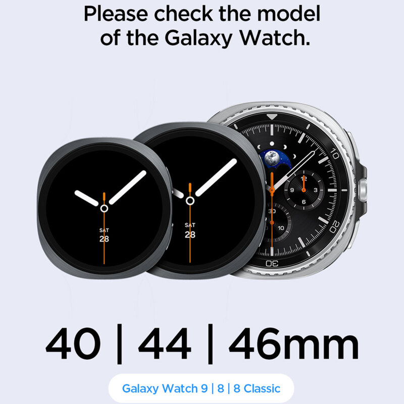Curea Samsung Galaxy Watch9 40mm Spigen WBF1, negru