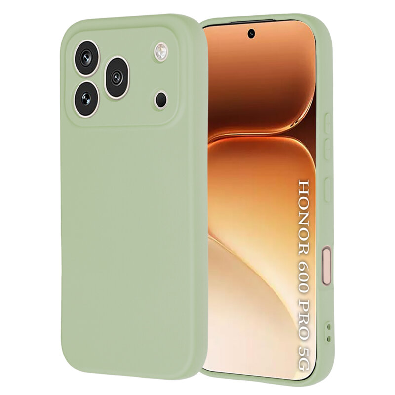 Husa silicon Honor 600 Pro Techsuit SoftFlex, verde deschis