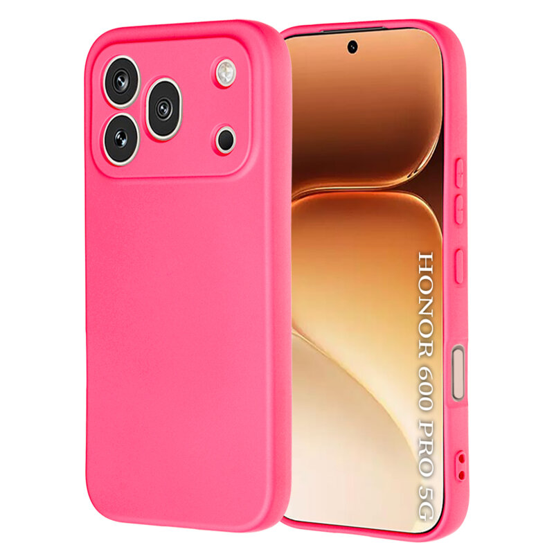 Husa silicon Honor 600 Pro Techsuit SoftFlex, fucsia