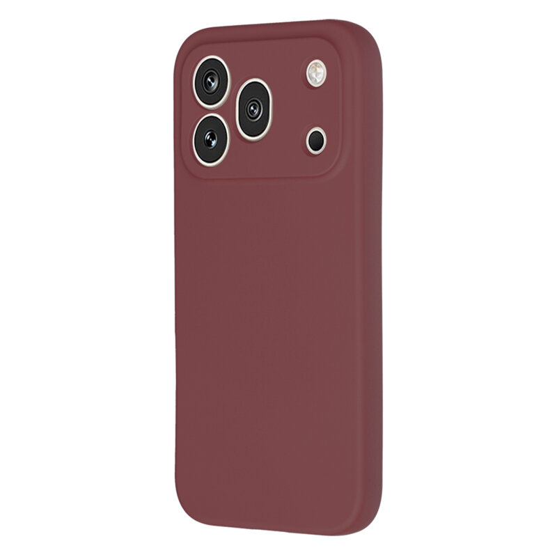 Husa silicon Honor 600 Pro Techsuit SoftFlex, bordo