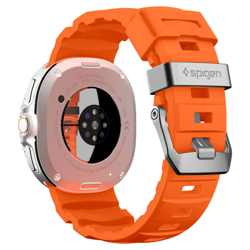 Curea Samsung Galaxy Watch9 44mm Spigen WBS2, portocaliu