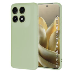 Husa silicon Motorola Edge 70 Pro Techsuit SoftFlex, verde deschis