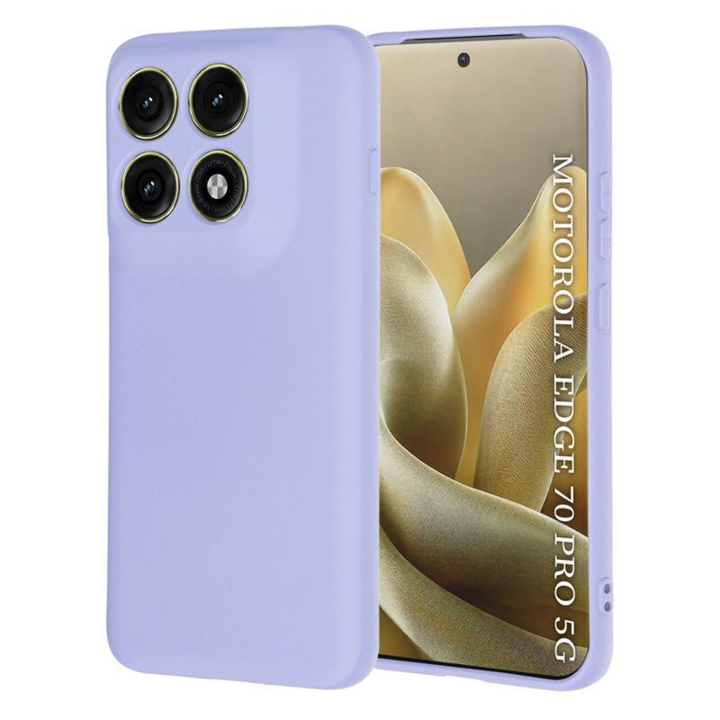 Husa silicon Motorola Edge 70 Pro Techsuit SoftFlex, violet