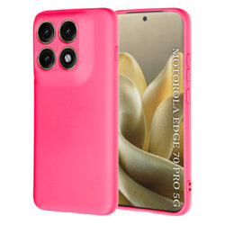 Husa silicon Motorola Edge 70 Pro Techsuit SoftFlex, fucsia