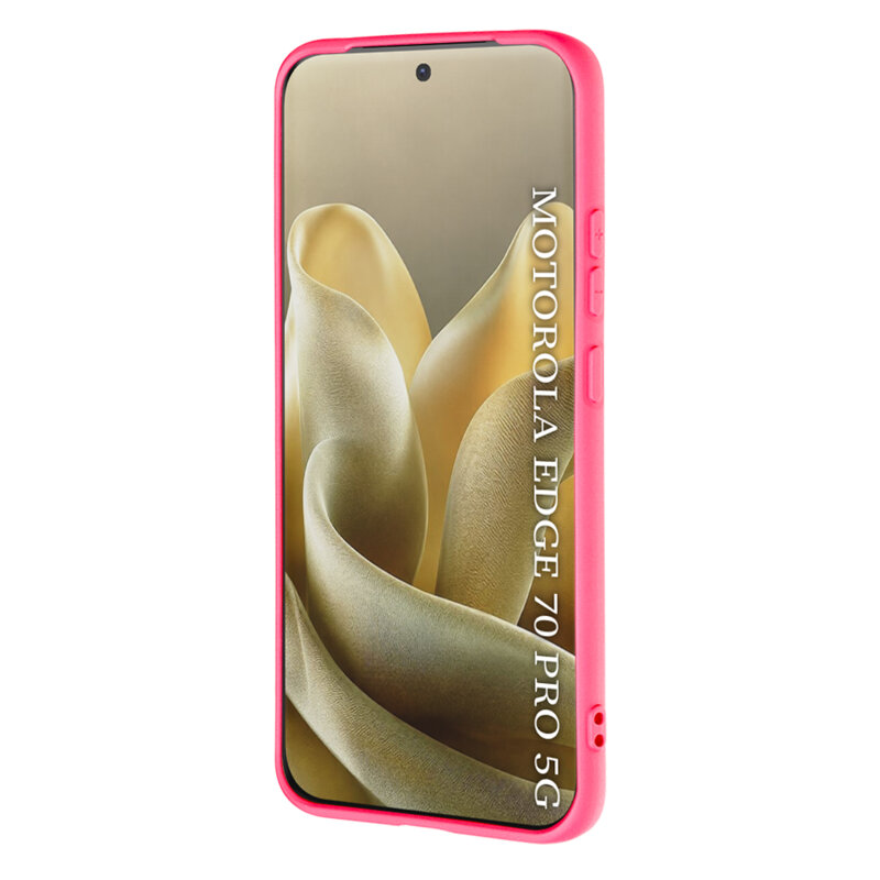 Husa silicon Motorola Edge 70 Pro Techsuit SoftFlex, fucsia