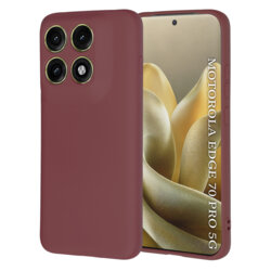 Husa silicon Motorola Edge 70 Pro Techsuit SoftFlex, bordo