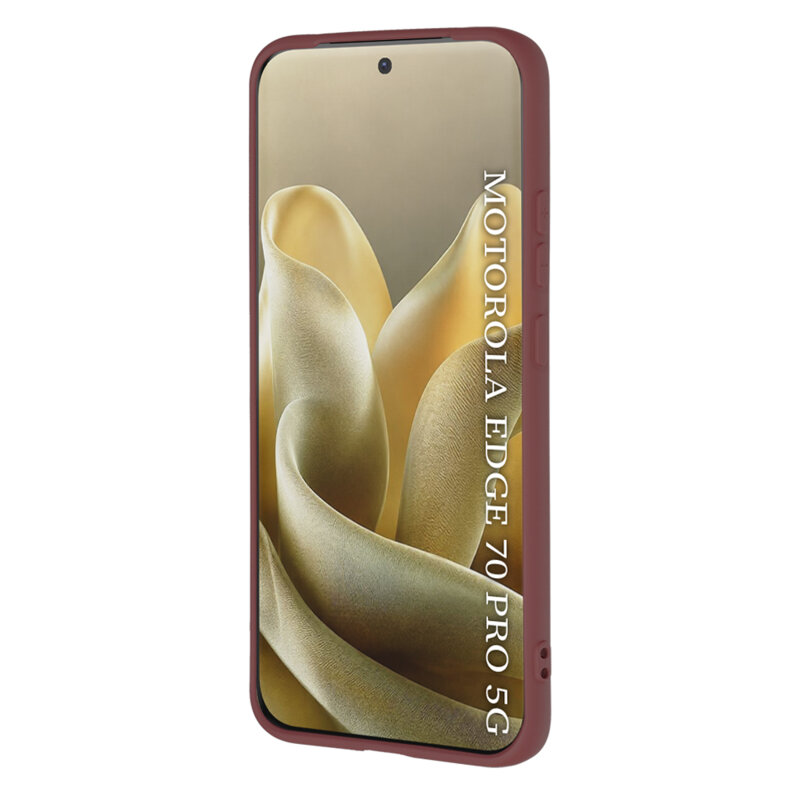 Husa silicon Motorola Edge 70 Pro Techsuit SoftFlex, bordo