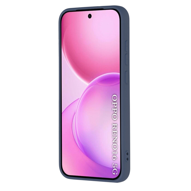 Husa silicon Oppo Reno16 Techsuit SoftFlex, bleumarin