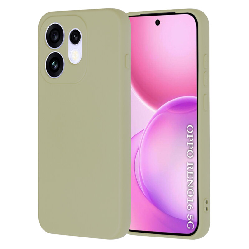 Husa silicon Oppo Reno16 Techsuit SoftFlex, verde