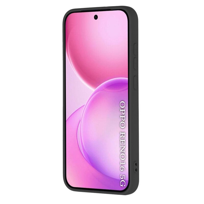 Husa silicon Oppo Reno16 Techsuit SoftFlex, negru