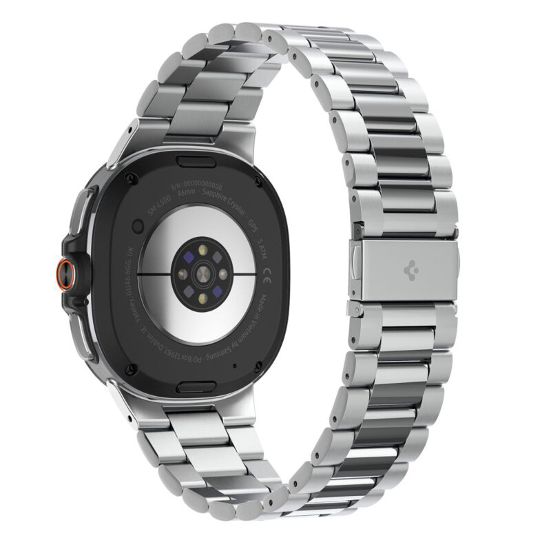 Curea Samsung Galaxy Watch9 40mm Spigen Modern Fit 316L, argintiu