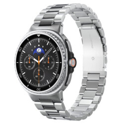 Curea Samsung Galaxy Watch9 44mm Spigen Modern Fit 316L, argintiu