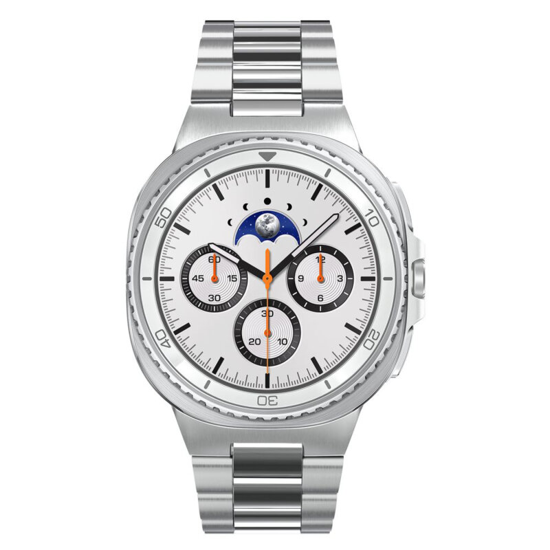 Curea Samsung Galaxy Watch9 44mm Spigen Modern Fit 316L, argintiu