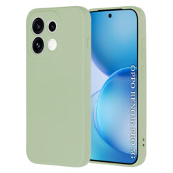 Husa silicon Oppo Reno16 Pro Techsuit SoftFlex, verde deschis