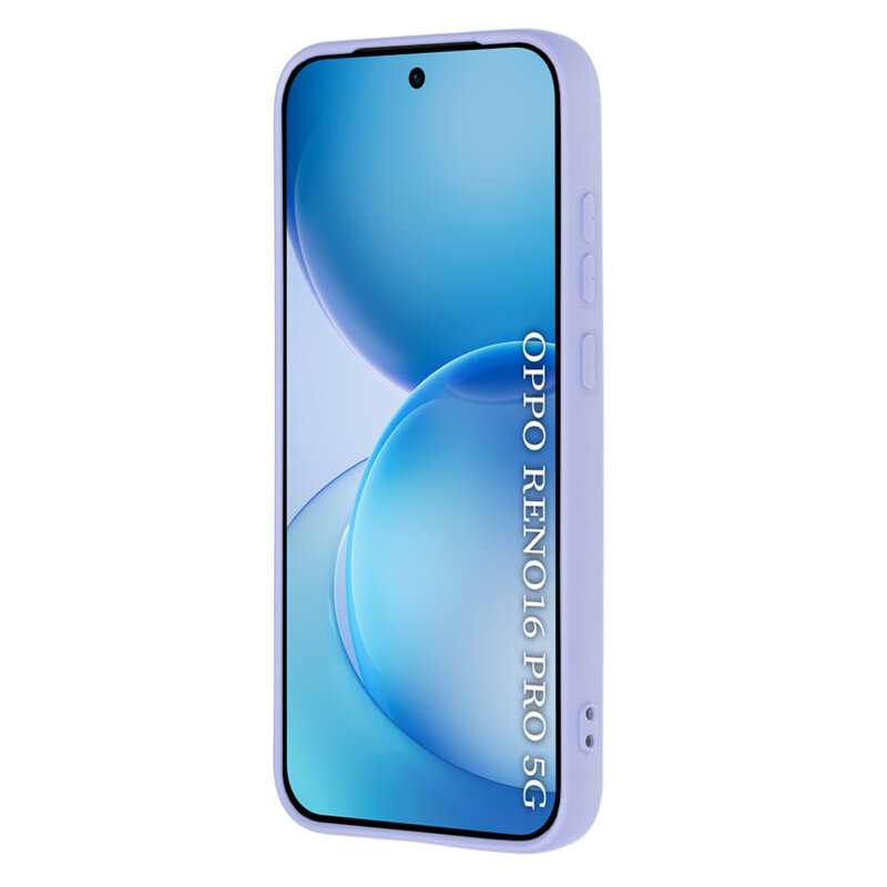 Husa silicon Oppo Reno16 Pro Techsuit SoftFlex, violet