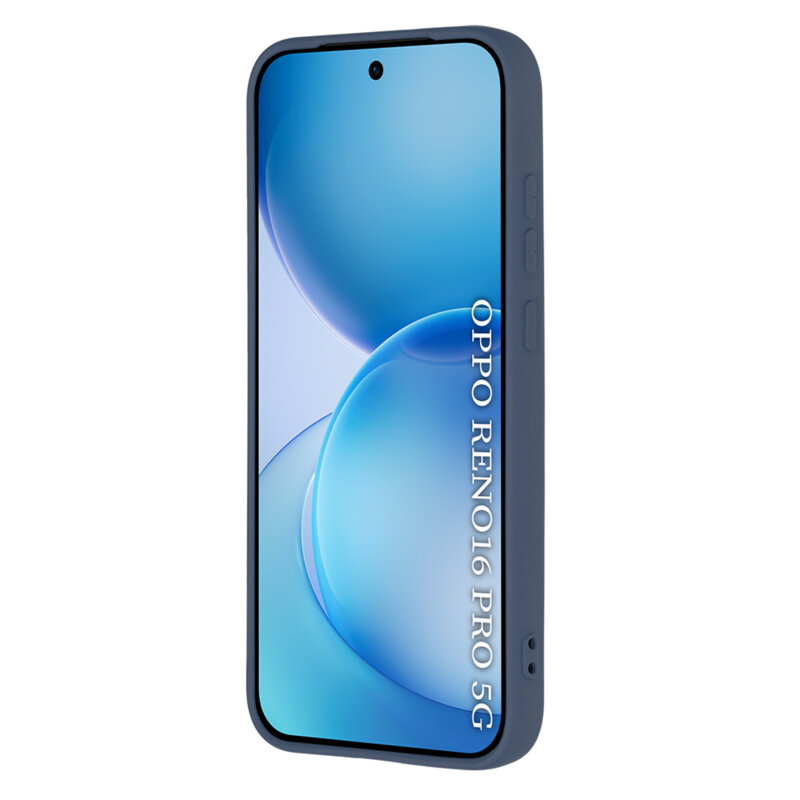 Husa silicon Oppo Reno16 Pro Techsuit SoftFlex, bleumarin