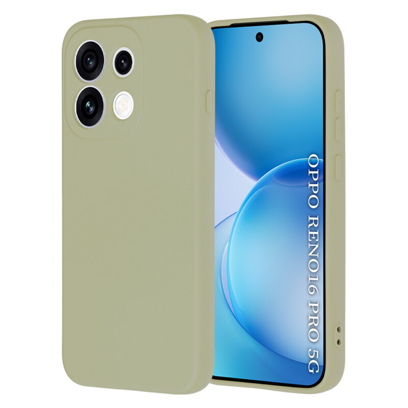 Husa silicon Oppo Reno16 Pro Techsuit SoftFlex, verde