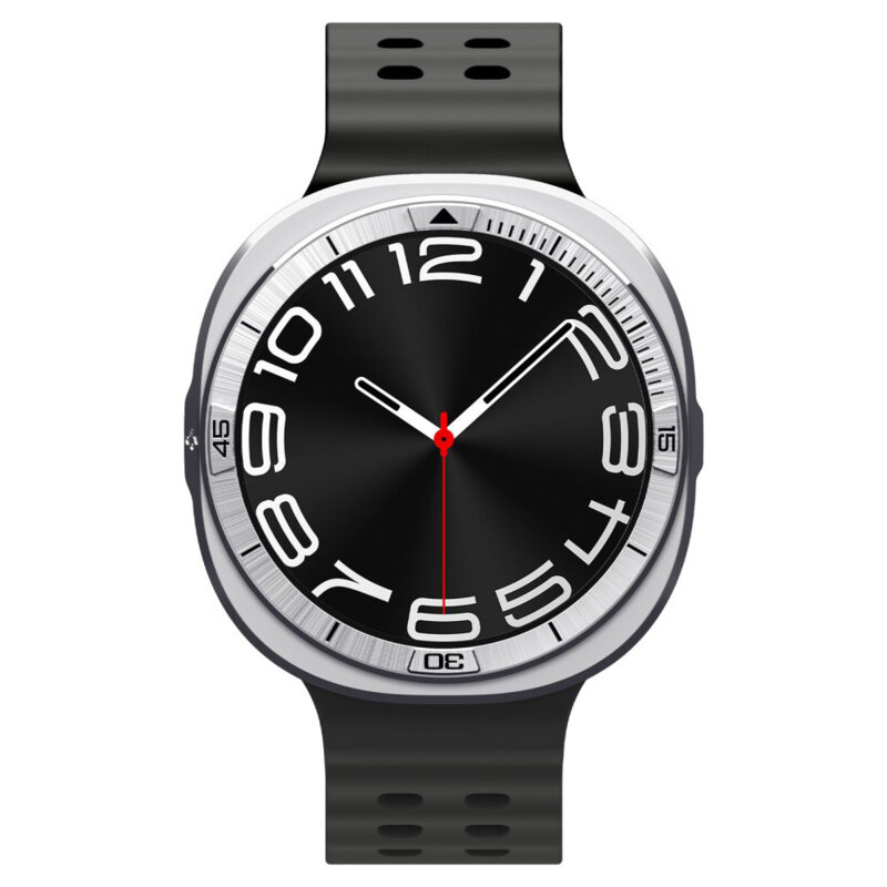 Rama protectie, bezel Samsung Galaxy Watch9 44mm Spigen, argintiu