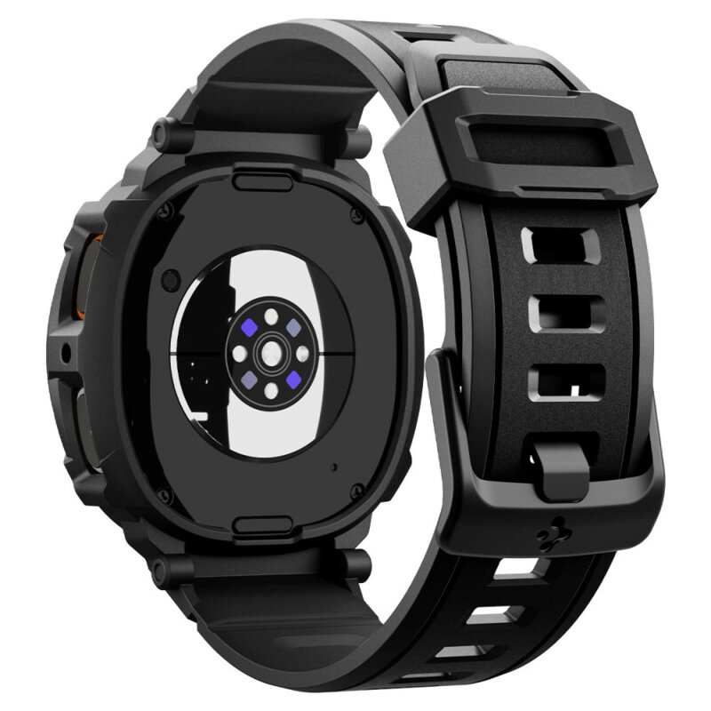 [Pachet husa + curea] Samsung Galaxy Watch9 44mm Spigen Rugged Armor Pro, negru