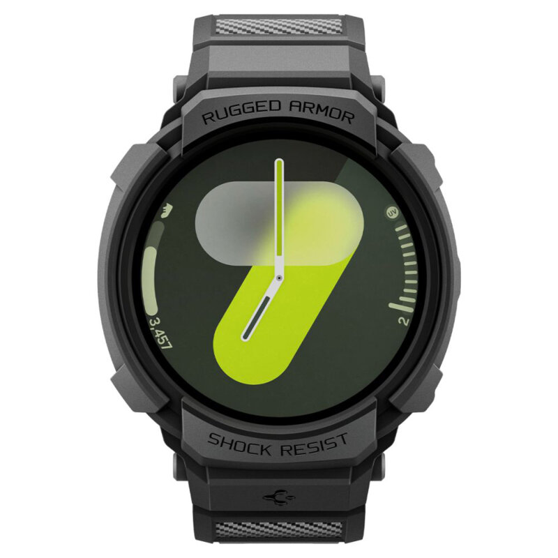 [Pachet husa + curea] Samsung Galaxy Watch9 44mm Spigen Rugged Armor Pro, negru