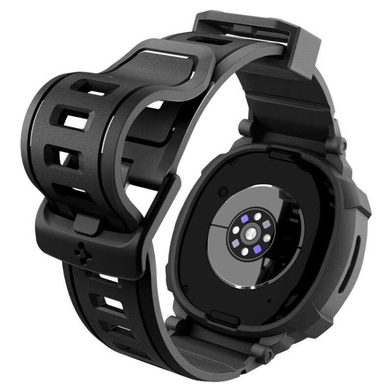 [Pachet husa + curea] Samsung Galaxy Watch9 44mm Spigen Rugged Armor Pro, negru