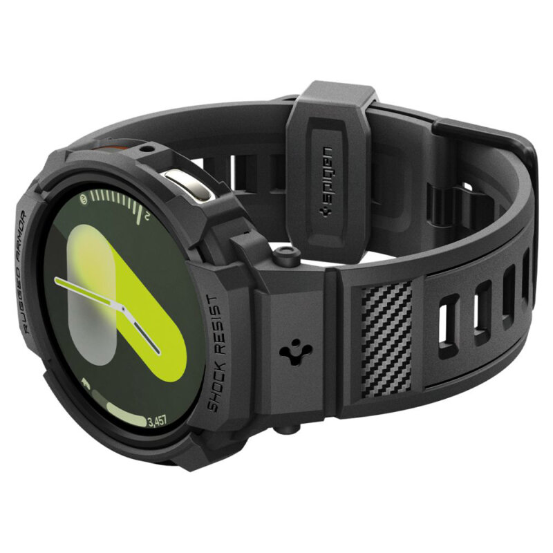 [Pachet husa + curea] Samsung Galaxy Watch9 40mm Spigen Rugged Armor Pro, negru