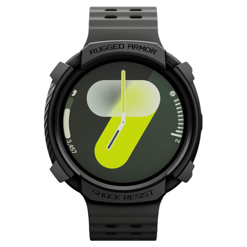 Husa Samsung Galaxy Watch9 40mm Spigen Rugged Armor, negru
