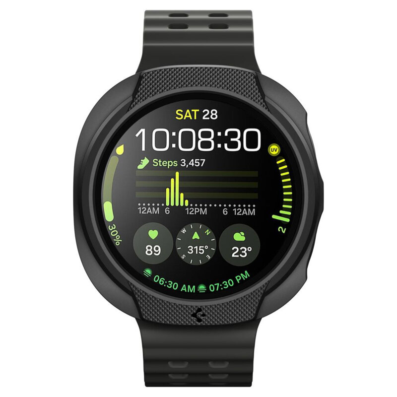 Husa Samsung Galaxy Watch9 44mm Spigen Liquid Air, negru