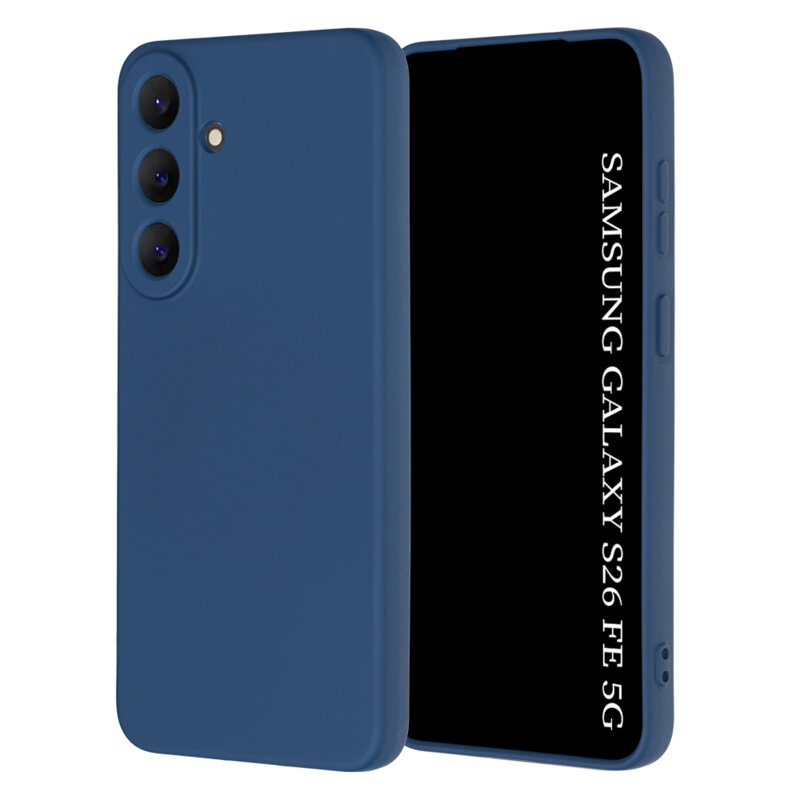 Husa silicon Samsung Galaxy S26 FE Techsuit SoftFlex, bleumarin