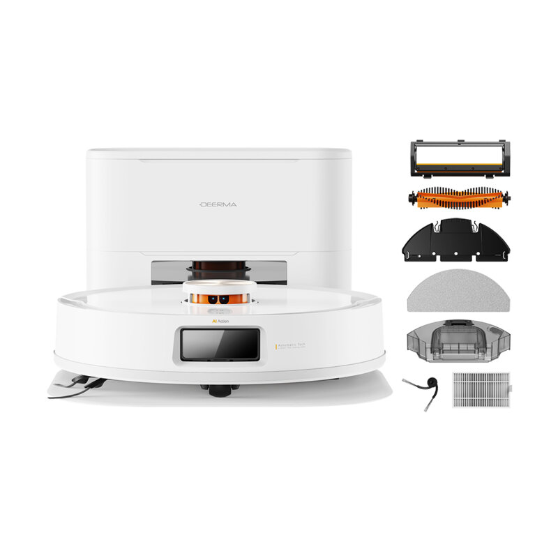 Aspirator robot cu mop si statie andocare Deerma S30 Mega, alb