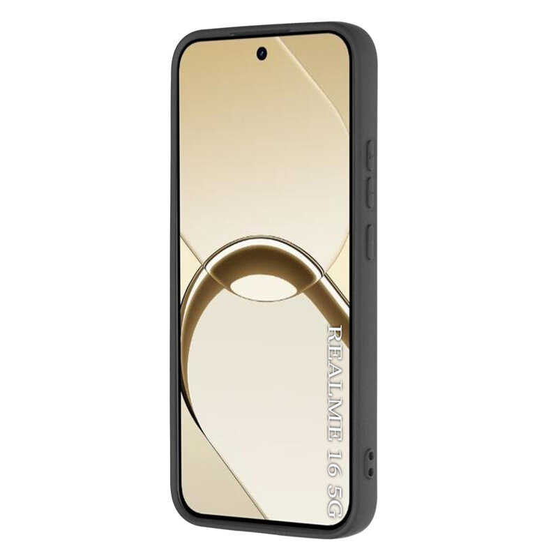 Husa silicon Realme 16 5G Techsuit SoftFlex, negru