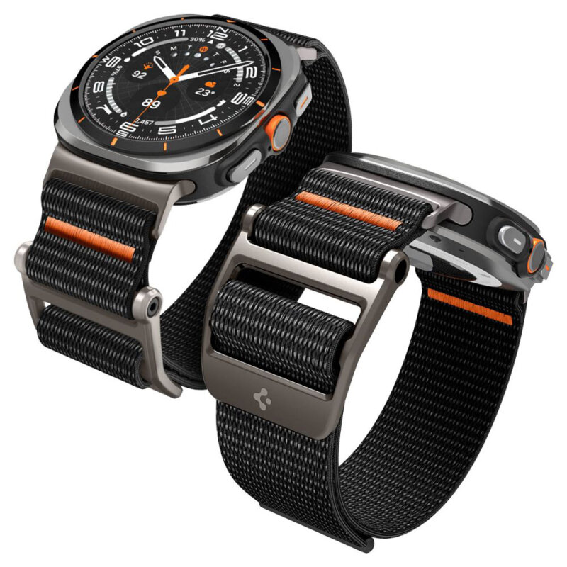 Curea Samsung Galaxy Watch Ultra 2 Spigen DuraPro Flex, negru