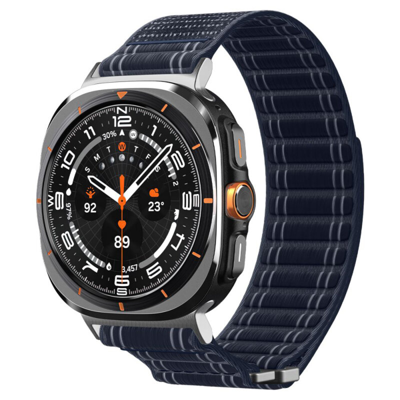 Curea Samsung Galaxy Watch Ultra 2 Spigen WBF0, bleumarin