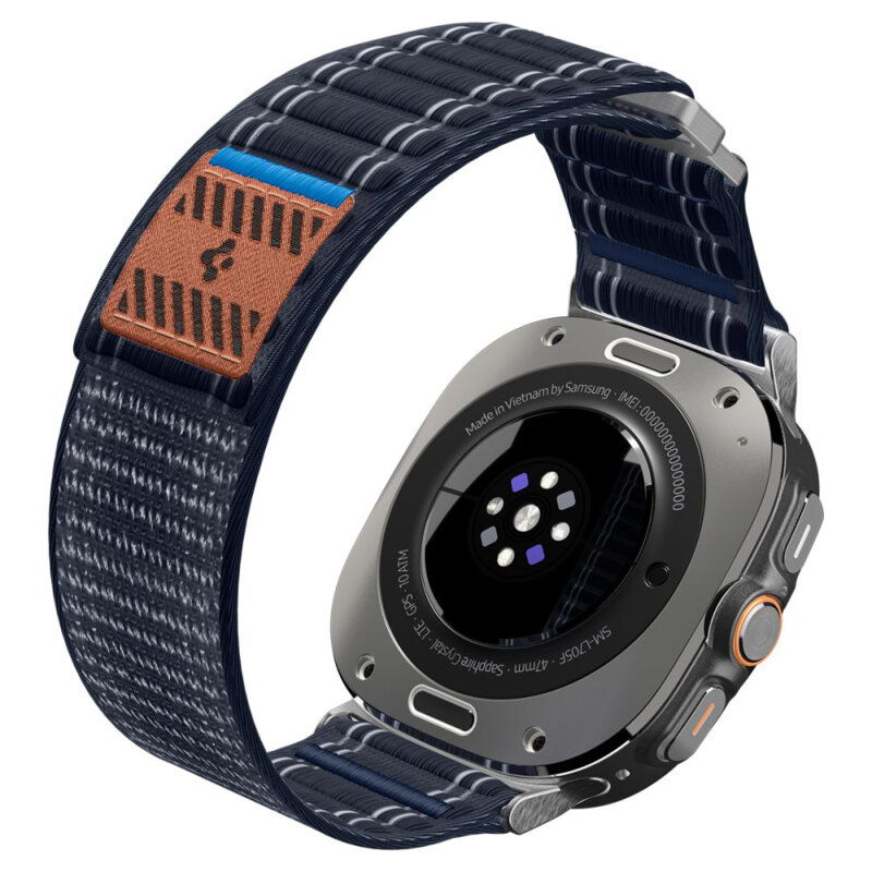 Curea Samsung Galaxy Watch Ultra 2 Spigen WBF0, bleumarin