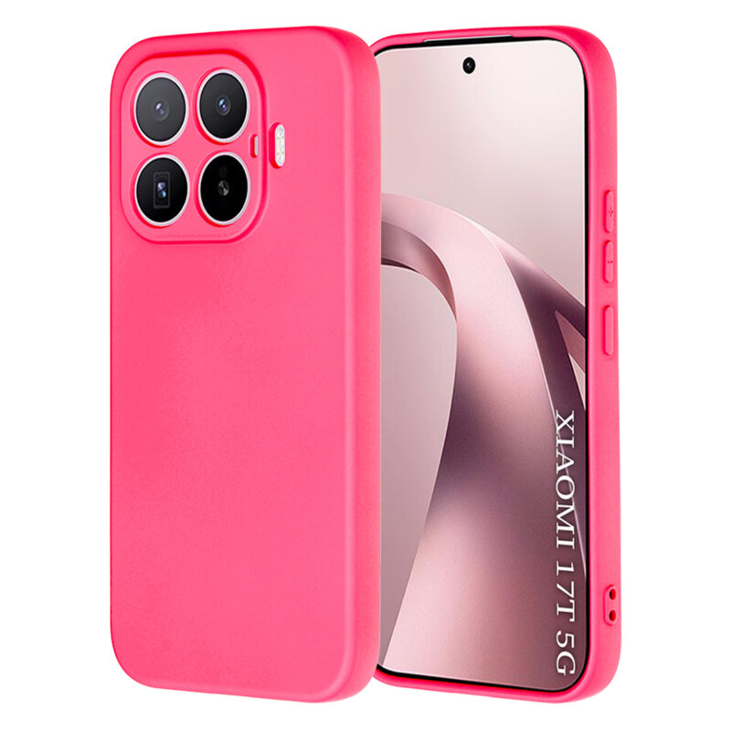 Husa silicon Xiaomi 17T Techsuit SoftFlex, fucsia