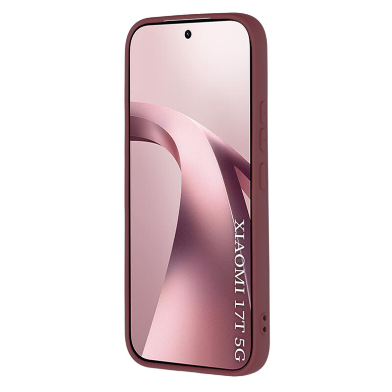 Husa silicon Xiaomi 17T Techsuit SoftFlex, bordo