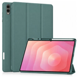 Husa Samsung Galaxy Tab S12 Ultra Techsuit Flex Trifold Pen, verde inchis