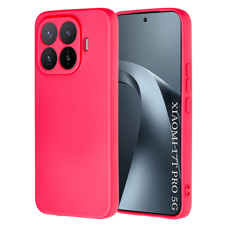 Husa silicon Xiaomi 17T Pro Techsuit SoftFlex, fucsia