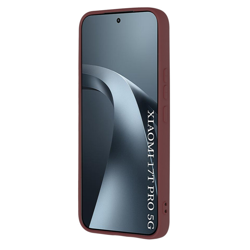 Husa silicon Xiaomi 17T Pro Techsuit SoftFlex, bordo