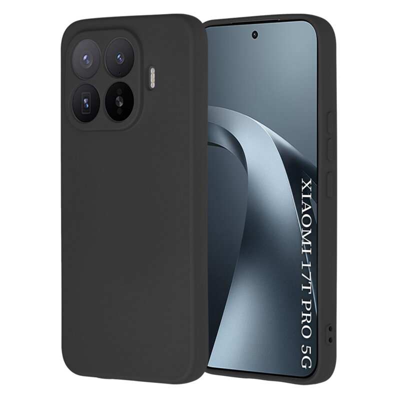 Husa silicon Xiaomi 17T Pro Techsuit SoftFlex, negru