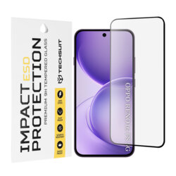 Folie sticla Oppo Reno16 FS Techsuit ESD Glass, negru