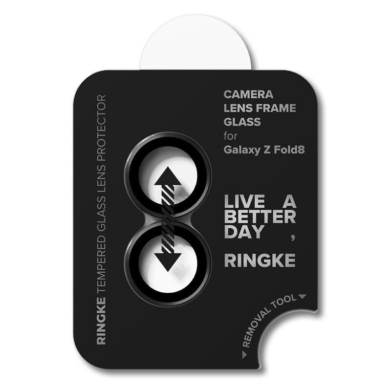 [Pachet 2x] Folie sticla camera Samsung Galaxy Z Fold8 Ringke Camera Lens Frame, negru