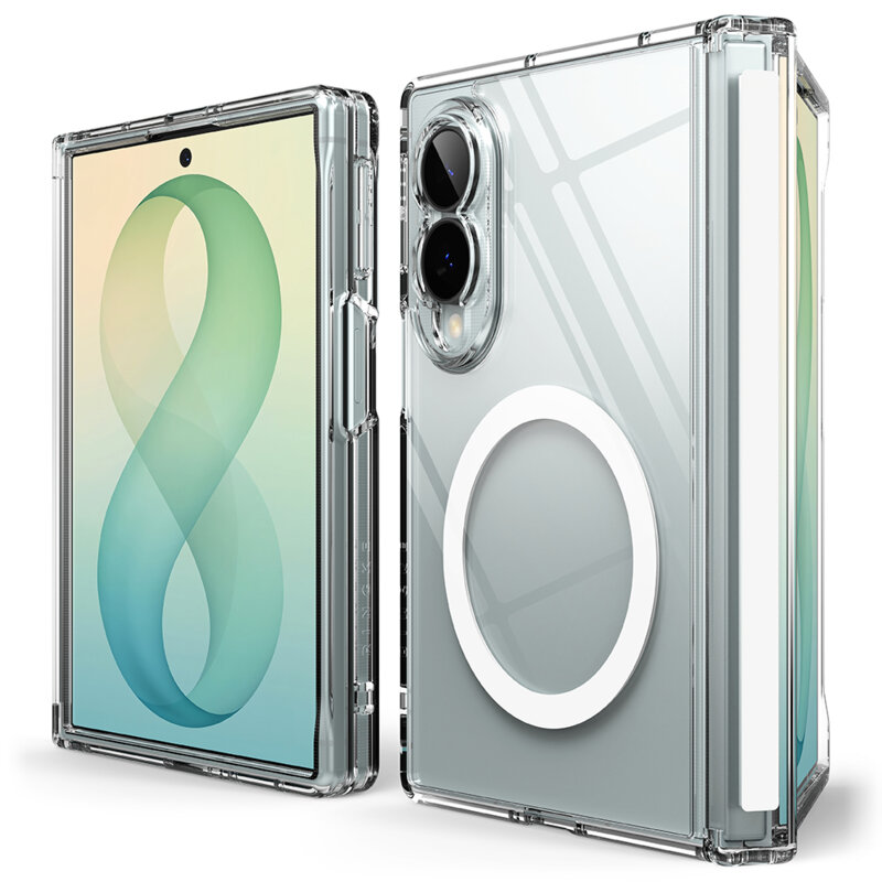 Husa Samsung Galaxy Z Fold8 Ringke Fusion Flap Magnetic, transparenta