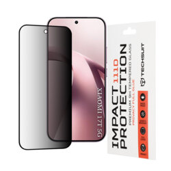 Folie sticla Xiaomi 17T Techsuit 111D Privacy Full Glue, negru