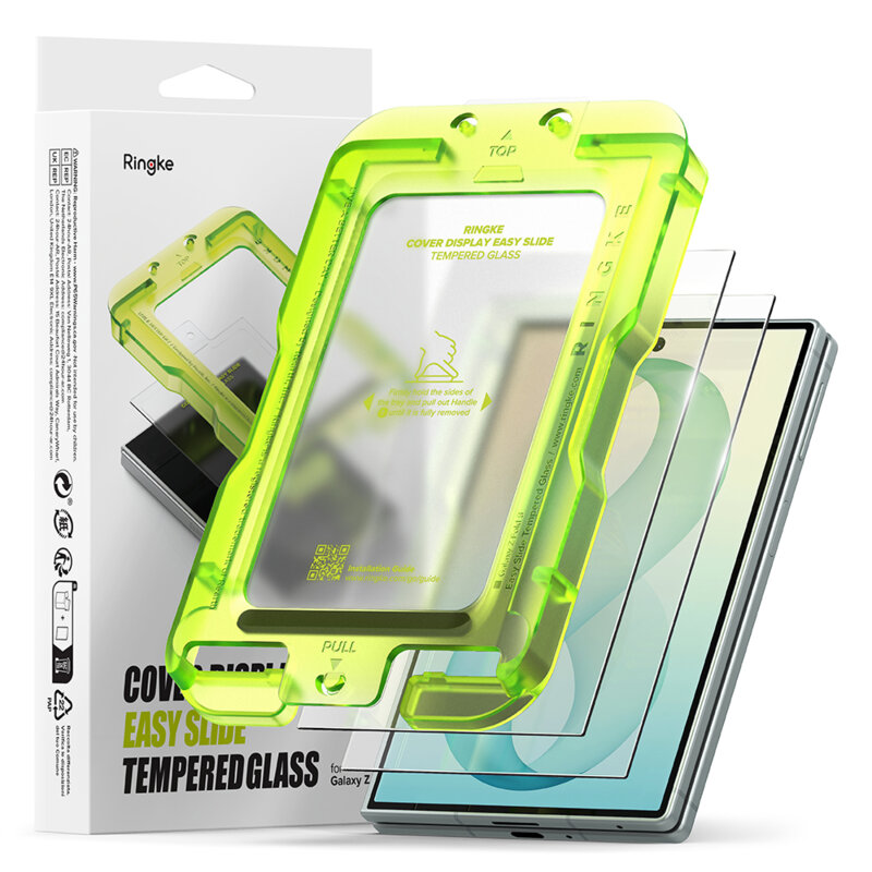 [Pachet 2x] Folie sticla Samsung Galaxy Z Fold8 Ringke Cover Display Easy Slide Tempered Glass, transparenta
