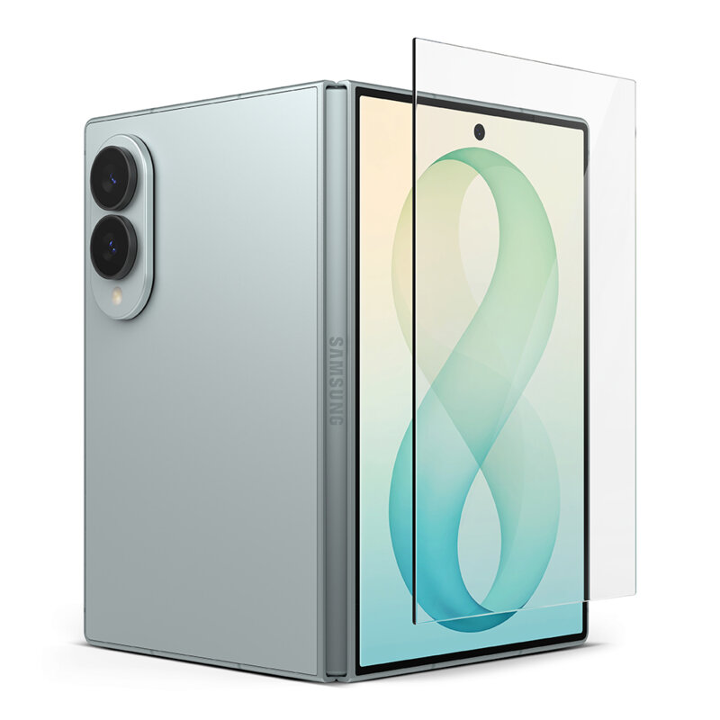[Pachet 2x] Folie sticla Samsung Galaxy Z Fold8 Ringke Cover Display Easy Slide Tempered Glass, transparenta