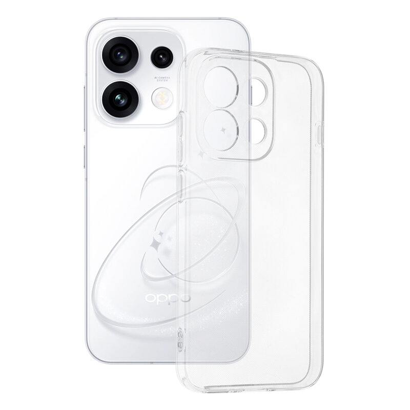 Husa Oppo Reno16 Pro Techsuit Clear Silicone, transparenta