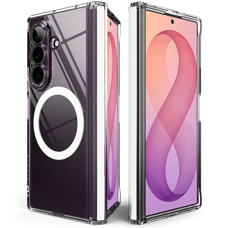 Husa Samsung Galaxy Z Fold8 Ultra Ringke Fusion Flap Magnetic, transparenta