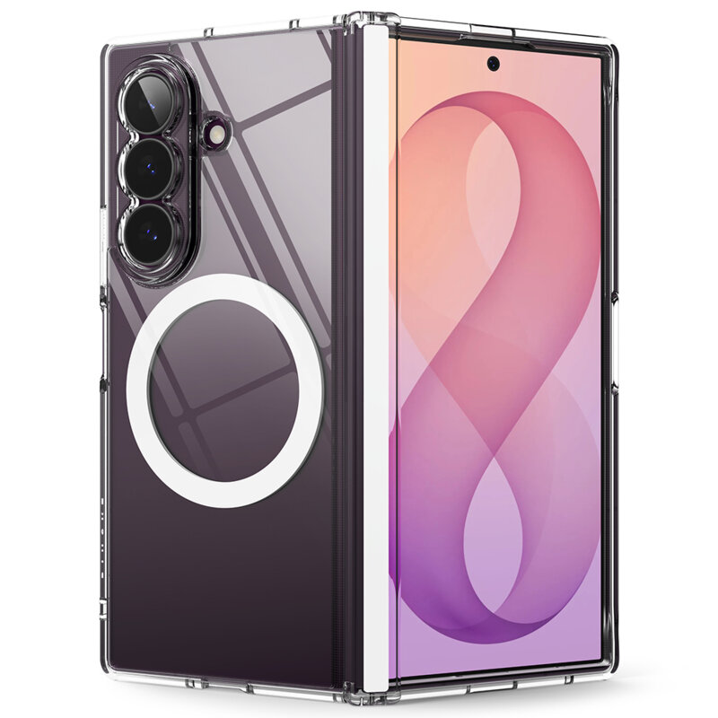 Husa Samsung Galaxy Z Fold8 Ultra Ringke Fusion Flap Magnetic, transparenta